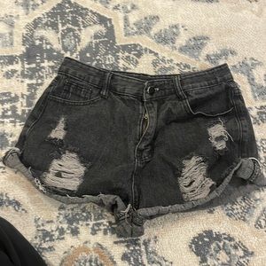 black short shorts, size s